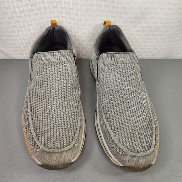 Skechers Men's Size 13 Grey Go Walk Air-Cooled Mesh Slip-On Loafers - Picture 6 of 11